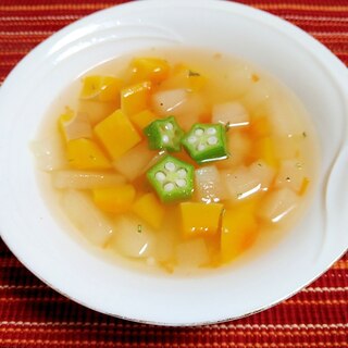 南瓜と冬瓜のスープ